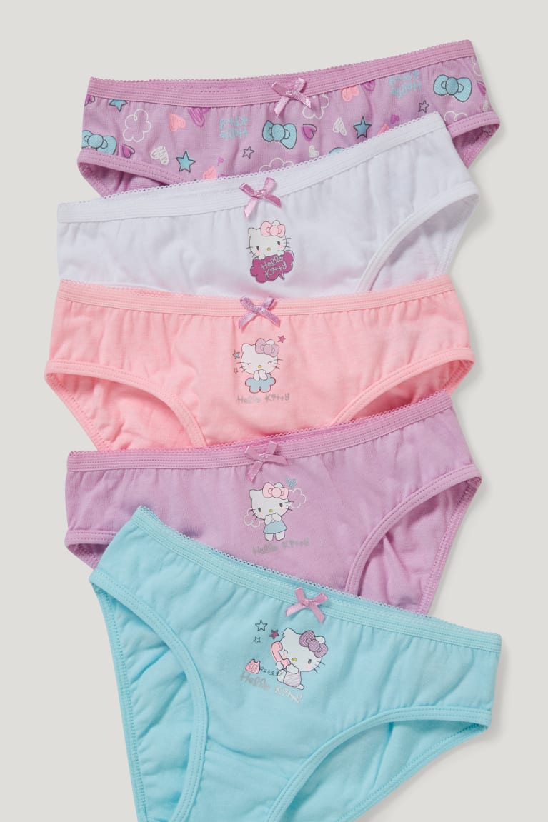 Spodne Pradlo C&A Multipack Of 7 Hello Kitty Briefs Organic Bavlnene Dievcenske Svetlo Nachový | 1978UNIRE