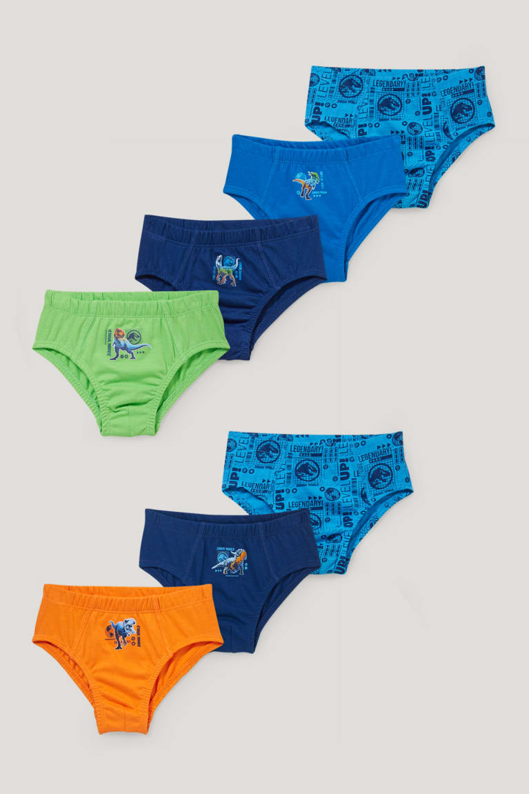 Spodne Pradlo C&A Multipack Of 7 Jurassic World Briefs Organic Bavlnene Chlapcenske Svetlo Modre | 0298OIEBQ