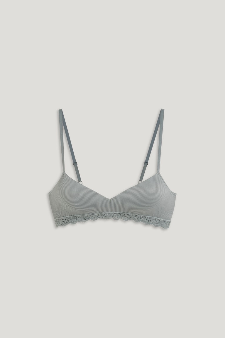 Spodne Pradlo C&A Non-wired Bra Demi Polstrované Seamless Lycra® Damske Zelene | 7265MAVWU