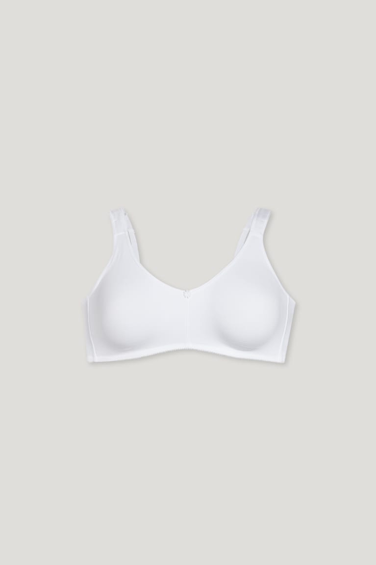 Spodne Pradlo C&A Non-wired Bra Organic Bavlnene Damske Biele | 0568RKIOF