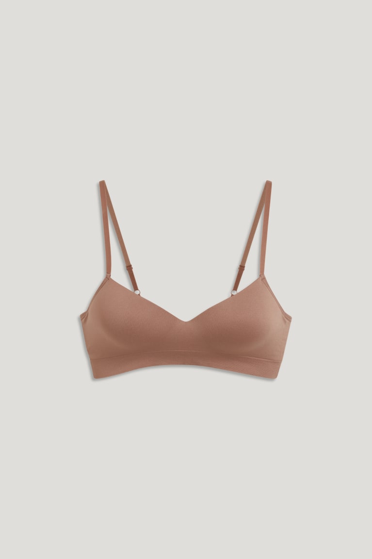 Spodne Pradlo C&A Non-wired Bra Polstrované Seamless Damske Hnede | 9726QITZX