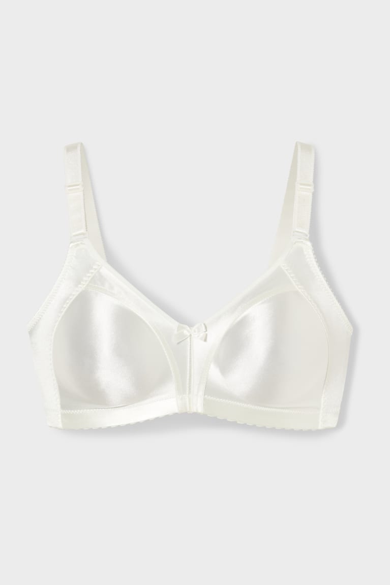 Spodne Pradlo C&A Non-wired Minimiser Bra Shiny Damske Creme | 3278XIRUQ