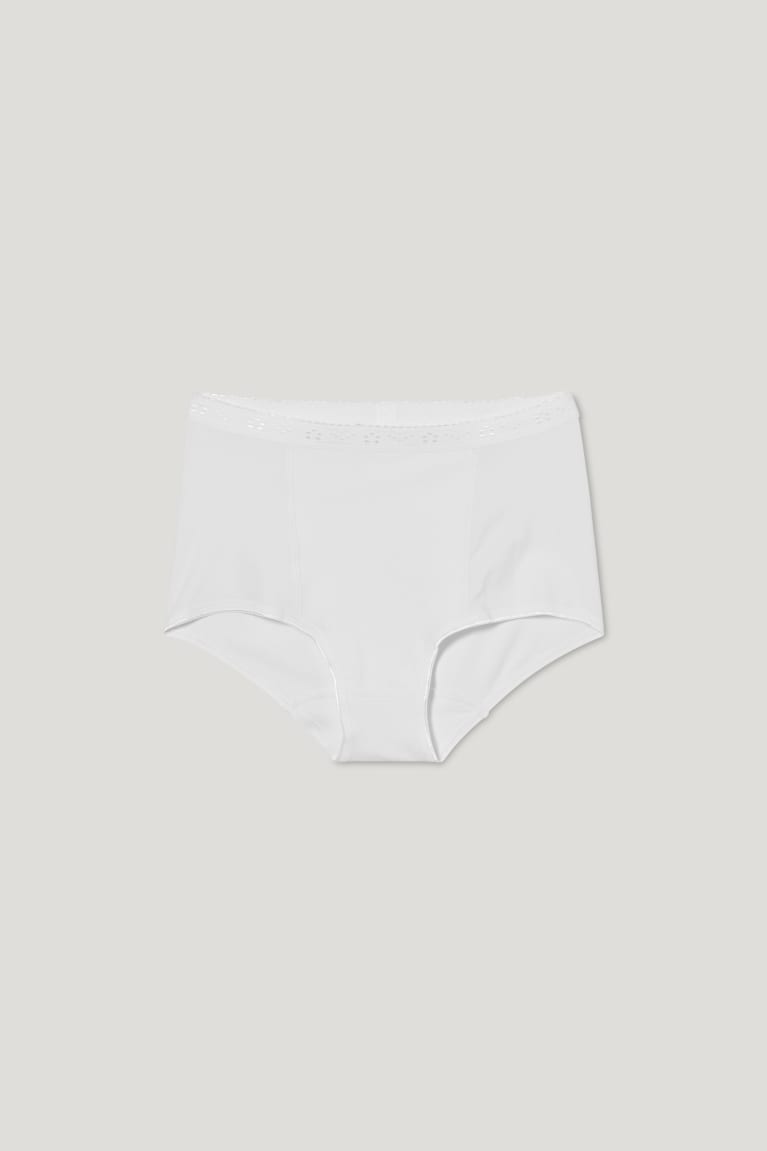 Spodne Pradlo C&A Shaping Briefs Organic Bavlnene Damske Biele | 5614YZMXN