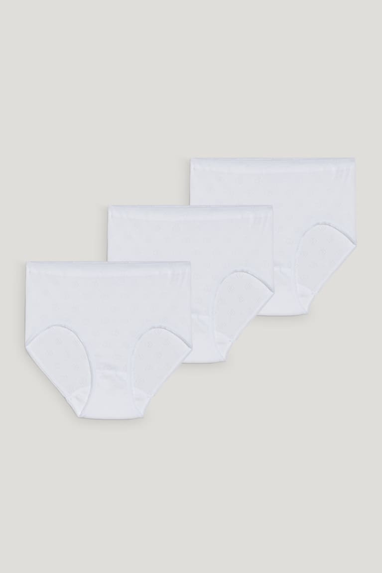 Spodne Pradlo C&A Speidel Multipack Of 3 Briefs Organic Bavlnene Damske Biele | 2054OWVBE