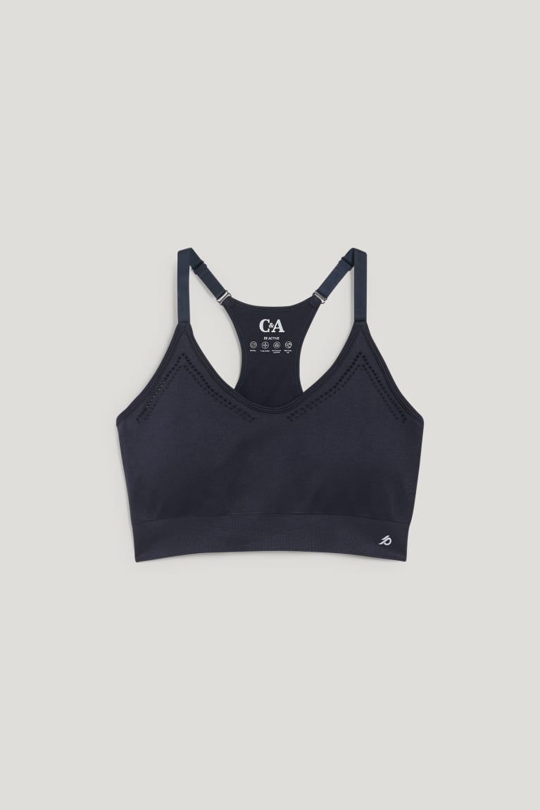 Spodne Pradlo C&A Sports Bra Polstrované Bežecké 4 Way Stretch Damske Tmavo Modre | 6759LXAIR