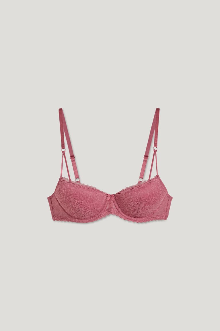 Spodne Pradlo C&A Underwire Bra Demi Polstrované Lycra® Damske Ruzove | 0532BRIEA