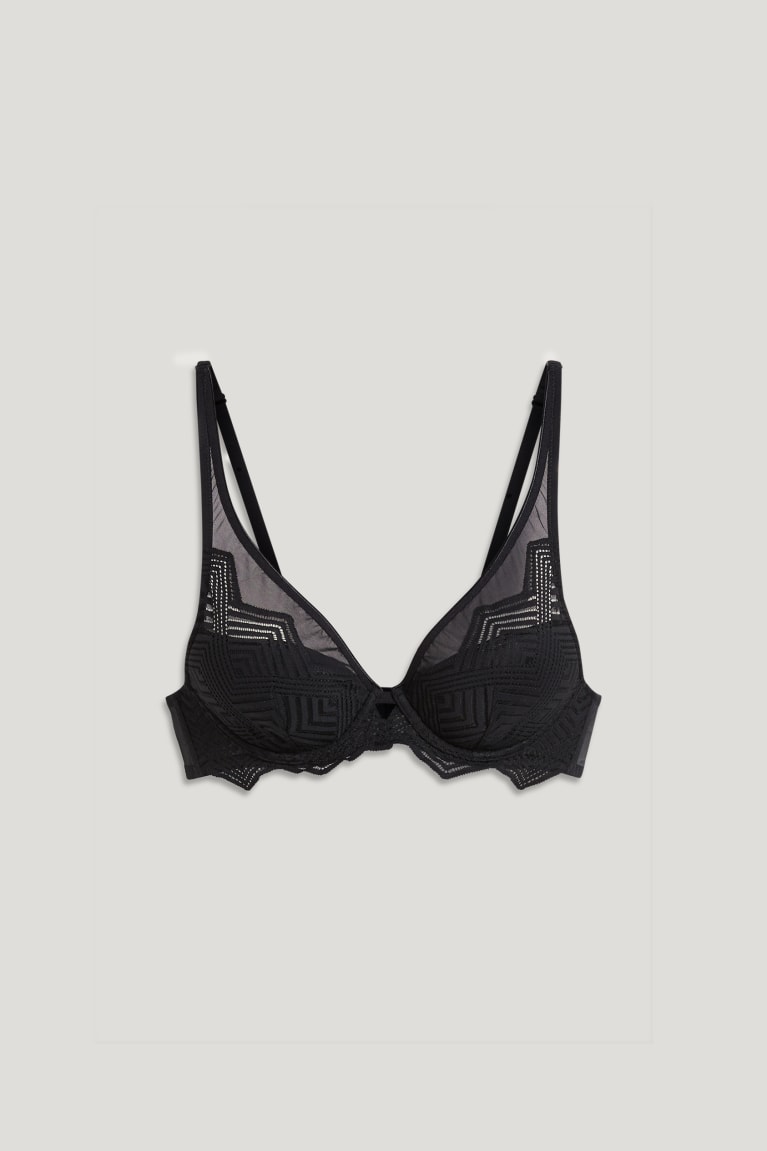 Spodne Pradlo C&A Underwire Bra Demi Polstrované Damske Čierne | 2359QBHFR