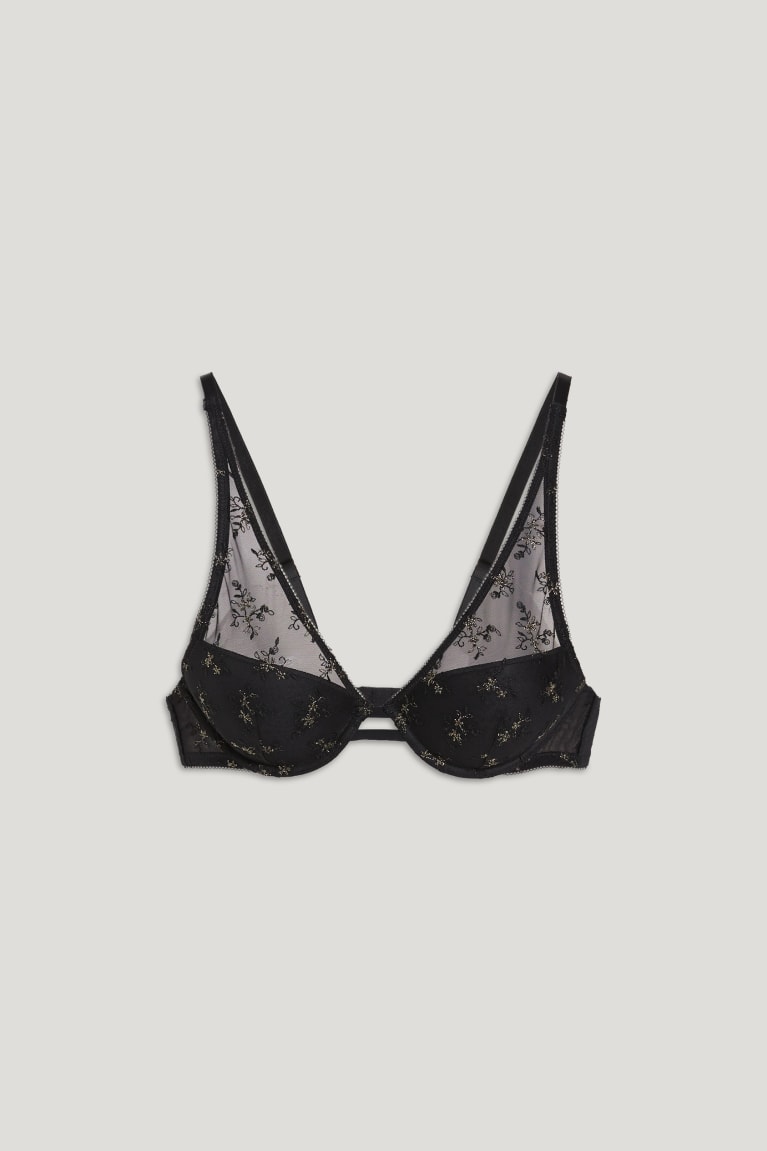 Spodne Pradlo C&A Underwire Bra Demi Polstrované Damske Čierne | 2860BEOGA