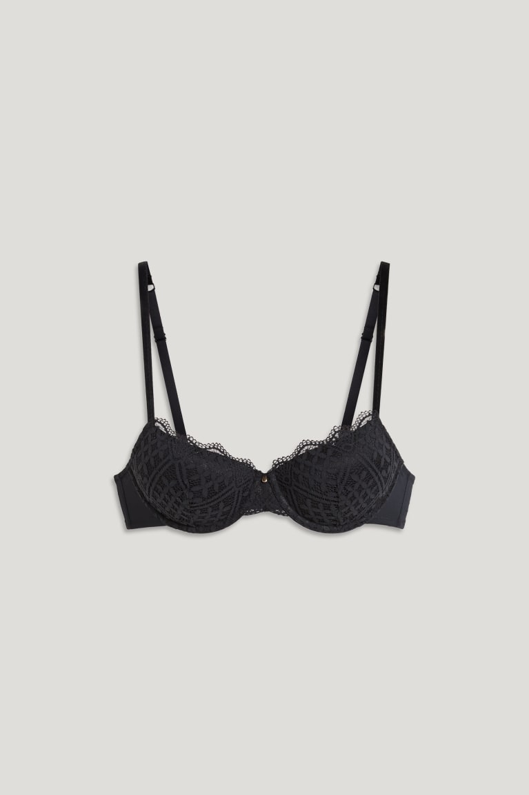 Spodne Pradlo C&A Underwire Bra Demi Polstrované Lycra® Damske Čierne | 5284YVFGK