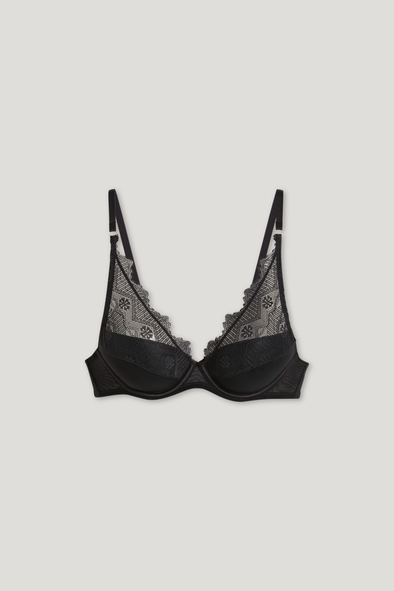 Spodne Pradlo C&A Underwire Bra Demi Polstrované Damske Čierne | 7320KXNOL