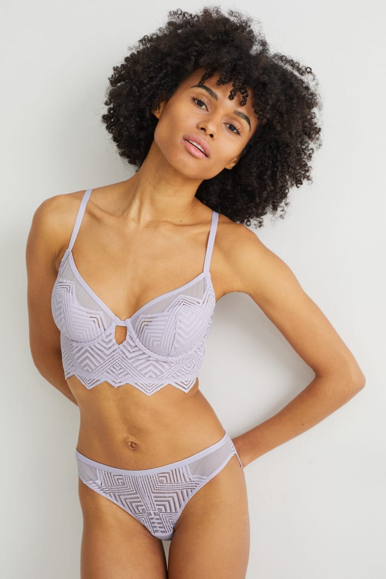 Spodne Pradlo C&A Underwire Bra Demi Polstrované Damske Svetlo Nachový | 9178PMTFC