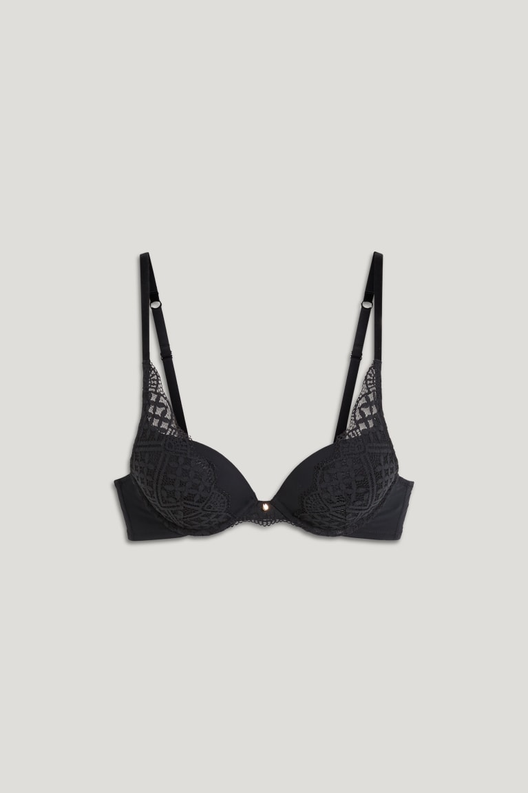 Spodne Pradlo C&A Underwire Bra Push-up Lycra® Damske Čierne | 4173FMAPK