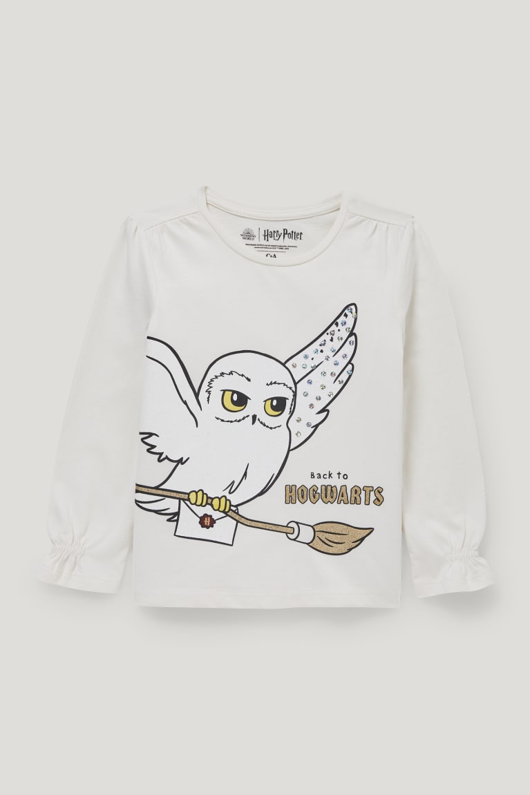 Topy C&A Harry Potter Long Sleeve Dievcenske Biele | 3156QKAUL