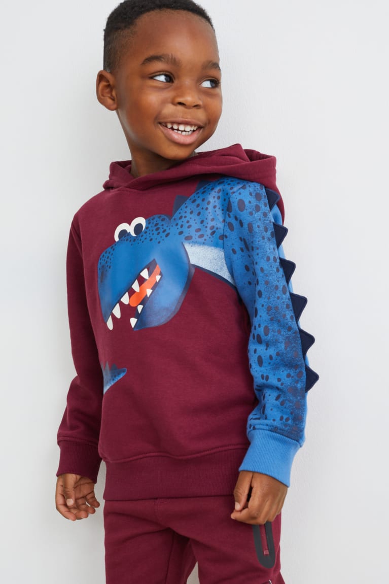 Topy C&A Multipack Of 2 Dinosaur And Long Sleeve Chlapcenske Bordove | 8359KTNZC