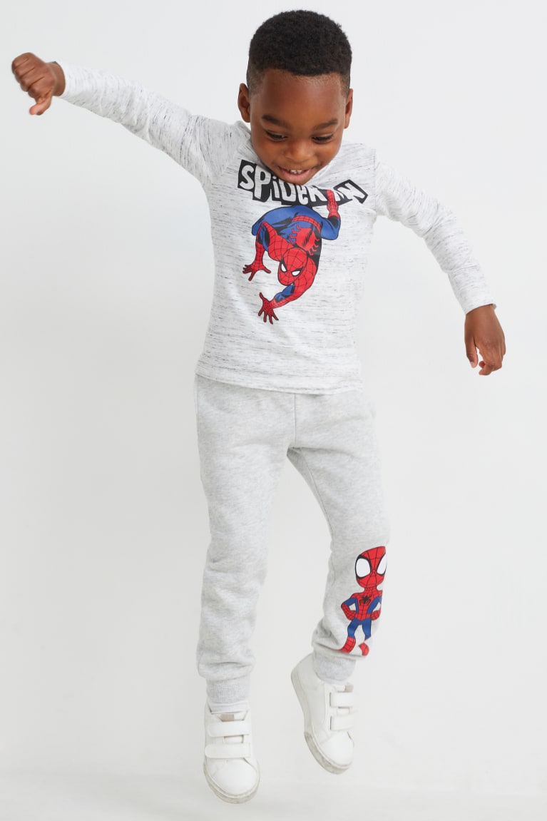 Topy C&A Multipack Of 2 Marvel Long Sleeve Chlapcenske Tmavo Modre | 9678PRFTL