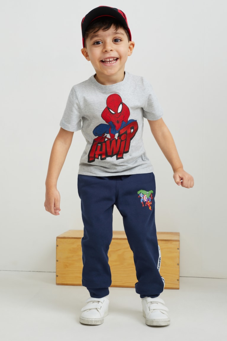 Tricko C&A Multipack Of 3 Spider-man Sleeve Chlapcenske Tmavo Modre | 3287BJNTV