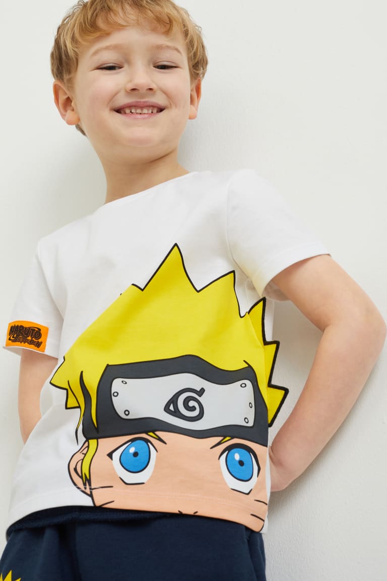 Tricko C&A Naruto Sleeve Chlapcenske Biele | 1463QNGBK