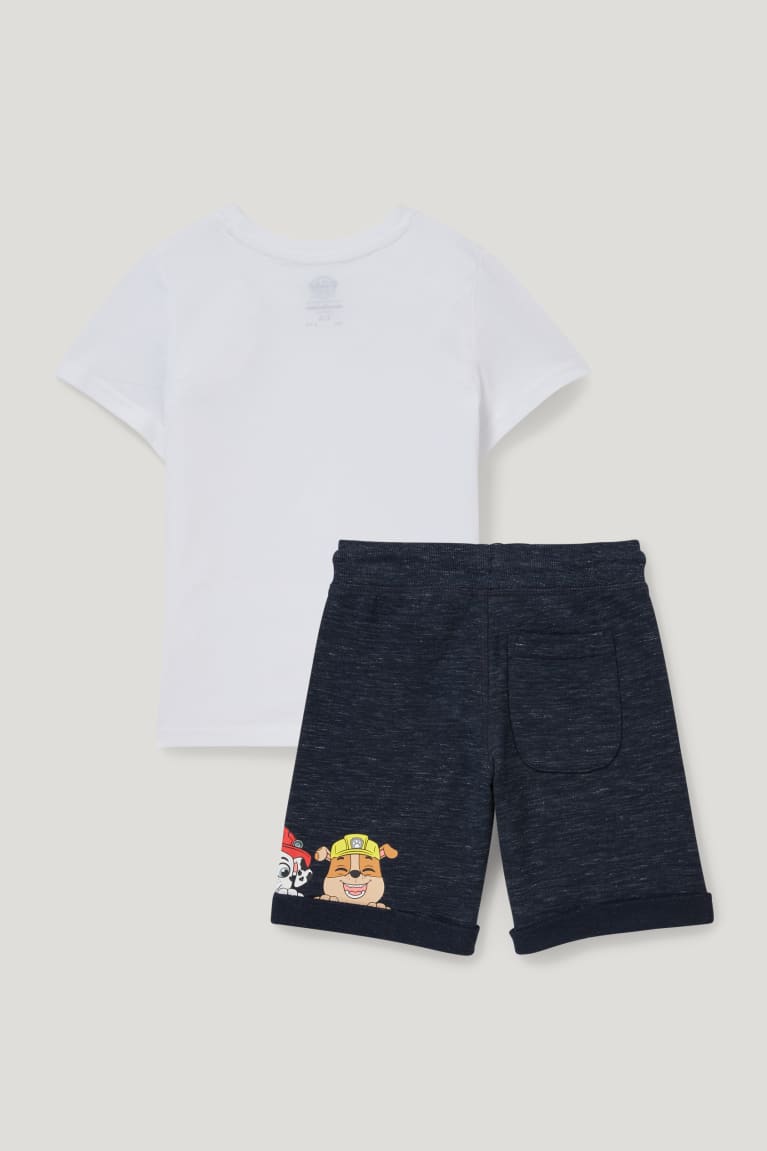 Tricko C&A Paw Patrol Set Sleeve And Sweat 2 Piece Chlapcenske Biele | 3680MNUJG