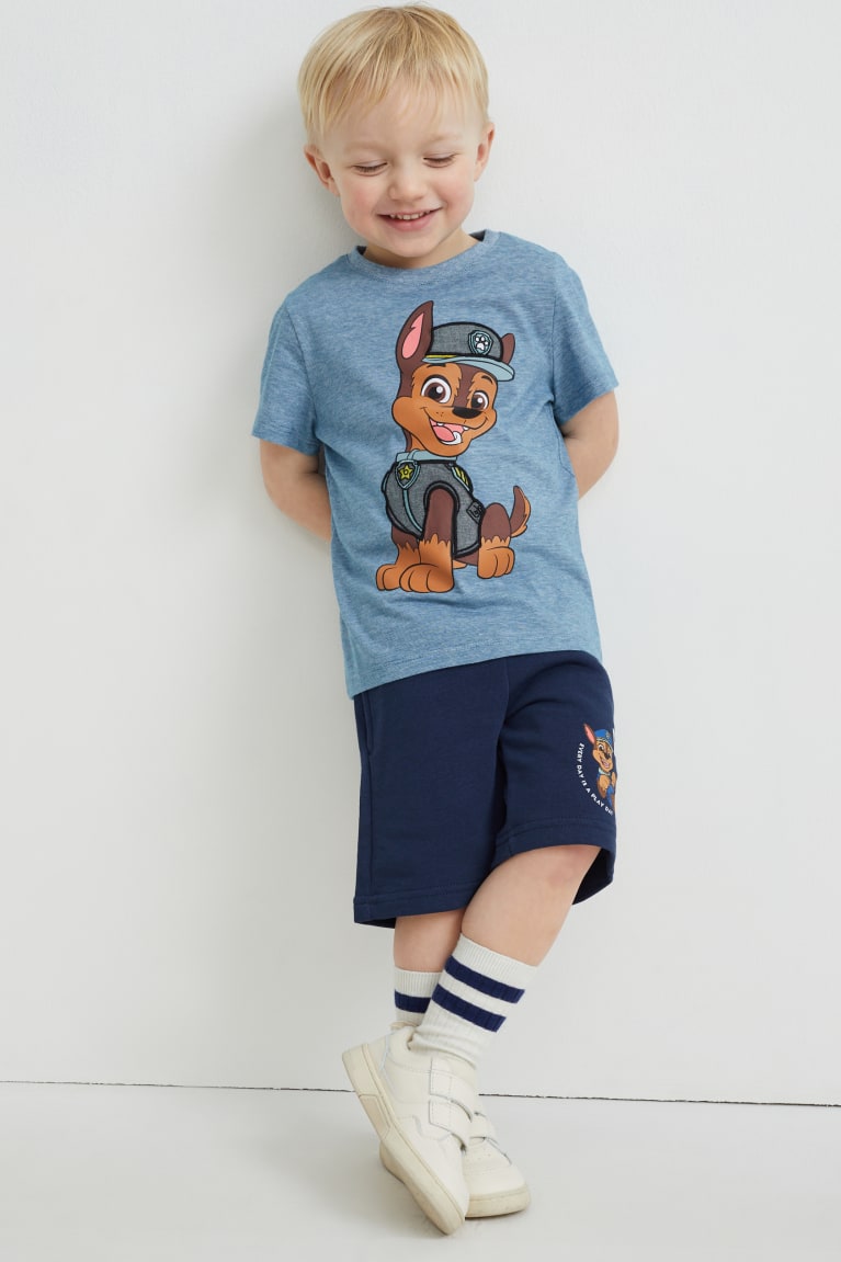 Tricko C&A Paw Patrol Sleeve With In-conversion Bavlnene Chlapcenske Modre | 7652ANETU