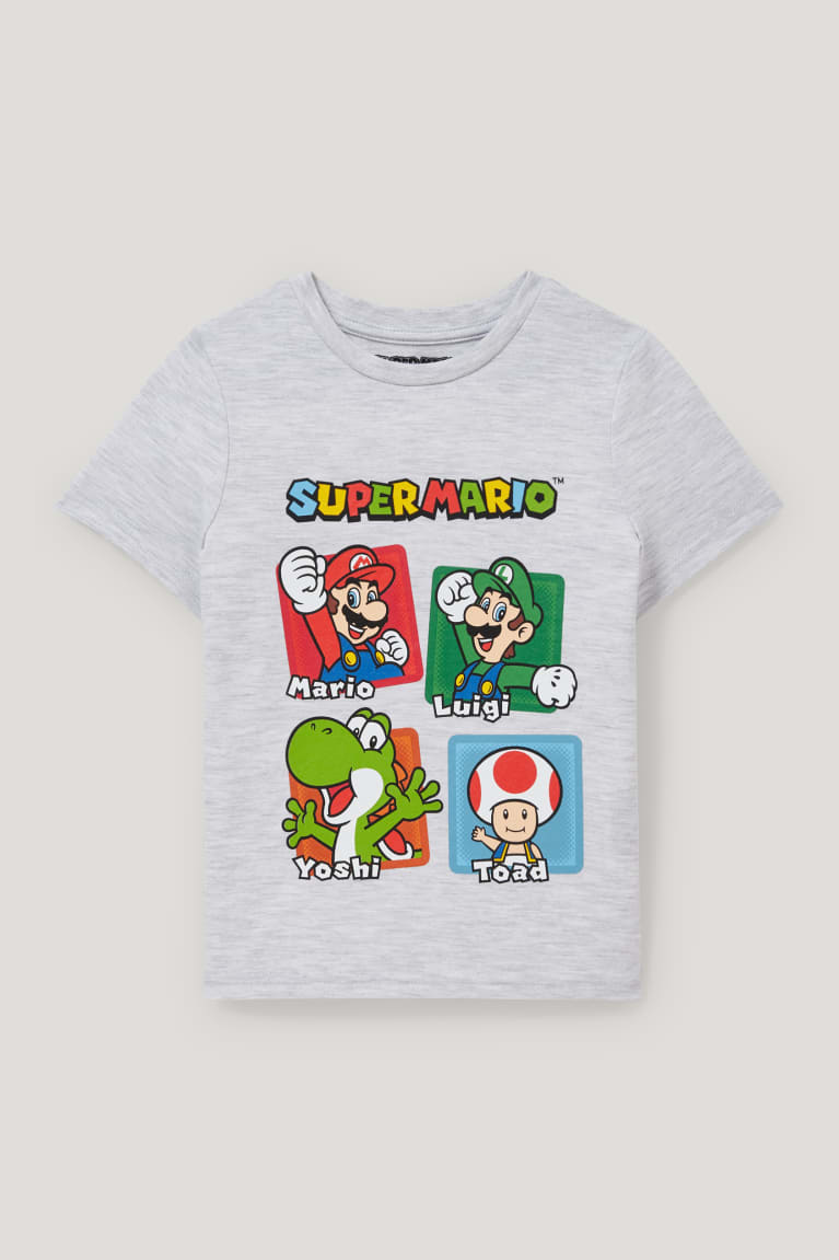 Tricko C&A Super Mario Sleeve Chlapcenske Svetlo Siva | 1479IBEFQ